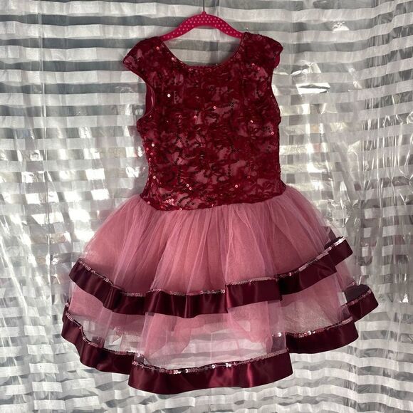 Revolution Pink Sequin/Tulle Dance Outfit - Picture 1 of 7